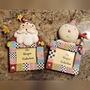 American Greetings The Finishing Touches Winter Buddies Porcelain Picture Frames